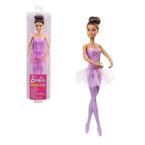 Boneca Barbie Bailarina Clássica Roxa Brinquedo Mattel