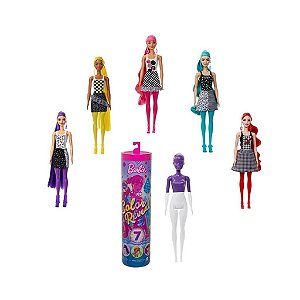 Barbie Color Reveal Monocromática GWC56 Estilos 7 Surpresas