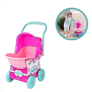 Motoca Carro de Passeio Infantil Velotrol Lelecita Rosa - Loja Zuza  Brinquedos