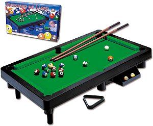 Kit 4 Jogo Mini Mesa De Sinuca Snooker Bilhar Infantil em Promoção na  Americanas