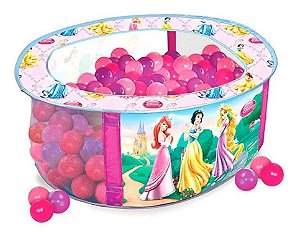 Piscina De Bolinhas Princesas Disney Com Bolsa Lider 2090