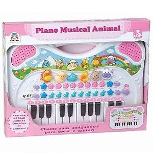 Piano Eletrônico Primeiro Grande Show (Azul e Verde) - Unik Toys