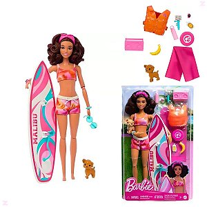 Boneca Barbie Surf Mattel Filme 2023 C Acessorios Prancha - Loja