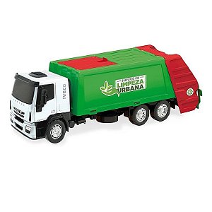 Caminhão De Brinquedo Carreta Caçamba Iveco Hi Way Miniatura - R$ 62