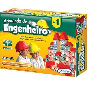 Brincando de Engenheiro Blocos de Montar 73 peças Xalingo - xalingo