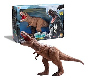 Dinossauro Dinopark Invencible Rex Beetoys Articulado