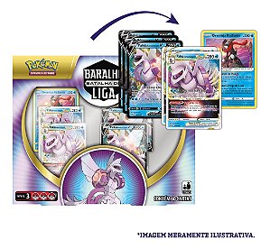 Jogo de Cartas Pokemon Baralho Batalha de Liga Mew Vmax