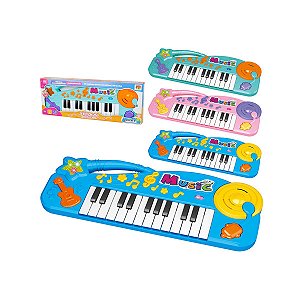 TECLADO MUSICAL MULTI PIANO KARAOKE INFANTIL MICROFONE 37 TECLAS MEU RITMO