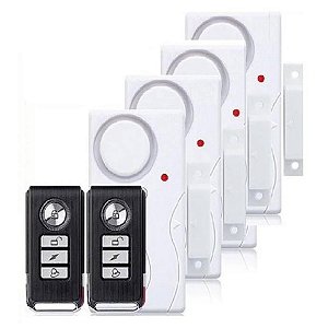 Alarme Residencial Comercial Sensor Magnético Controle Remoto Porta Janela Som Muito Forte 108db