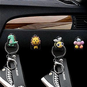 Kit 03 Ganchos Adesivos Carro Decorativo Banco Painel Casa Cozinha Banheiro Quarto - Ch179