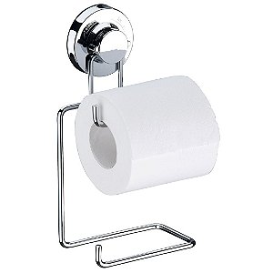 Porta Papel Higiênico Suporte Papel Higiênico Duplo Com Ventosa Luxo - Ref. 4010