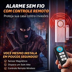 Kit 1 Alarme + 1 Controle Residencial Comercial CH160