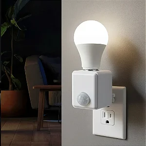Sensor de Movimento Presença Soquete Bocal Base Lâmpada Tomada E27 - CH290