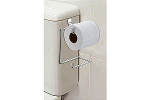 Porta Rolo Para Papel Higiênico Suporte Duplo Para Caixa Acoplada Future - 2 Rolos - Ref. 1094