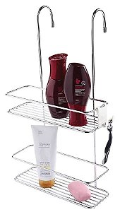 SUPORTE PARA SHAMPOO PORTA SHAMPOO DUPLO DE BOX  - SUPERIORE - Ref. 1168