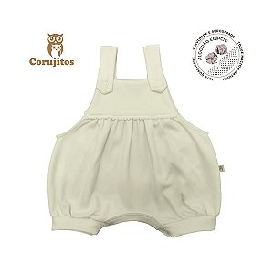 Banho De Sol Com Grelot Creme Off Tamanho P - 100% Algodão Egípcio - Corujitos