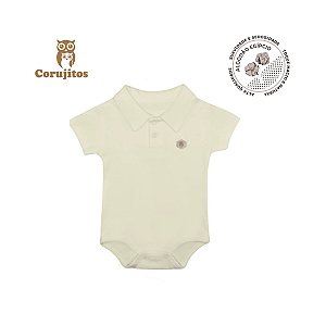 Body Social Gola Italiana e Manga Curta Creme Off Tamanho P - Corujitos