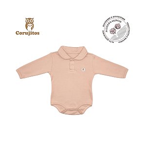 Body Social Gola Grelot Manga Longa Rosa Cha Tamanho P - Corujitos