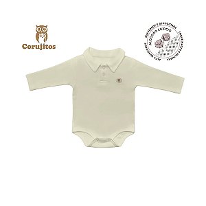Body Social Gola Italiana Manga Longa Creme Off Tamanho P - Corujitos