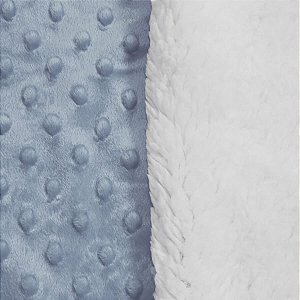 Cobertor Sherpam Dots Azul - Laço Bebê