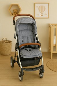 Capa Universal Para Carrinho  Linho Jeans 100% Algodão -  Batistela