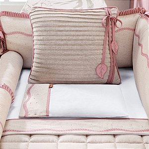 Kit Berço Linho Rose Com 9 Peças - Batistela