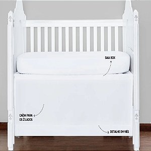 BATISTELA SAIA PARA BERÇO BASIC BRANCO 382273 (PC 1.000)