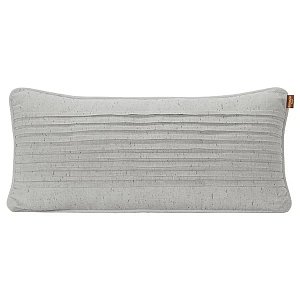 Almofada Para Decoração Drapeada Linho Cinza 55x25 - Batistela