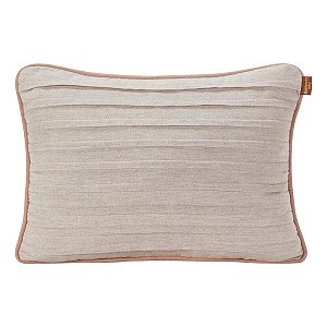 Almofada Para Decoração Drapeada Linho Rose 40x30 - Batistela