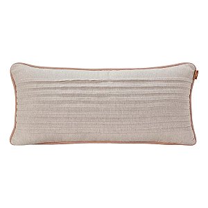 Almofada Para Decoração Drapeada Linho Rose 55x25 - Batistela