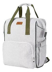Mochila Maternidade Multifuncional Oslo Off White - Batistela