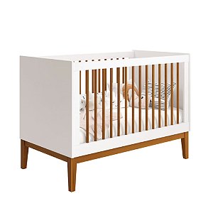 Berço Noah Wood Classic Branco Fosco - Reller