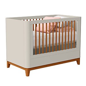 Berço Boom Plus Classic 2 em 1 Areia Fosco - Reller