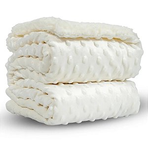 Cobertor Manta Carneirinho Pipoquinha Branco -  Nenem