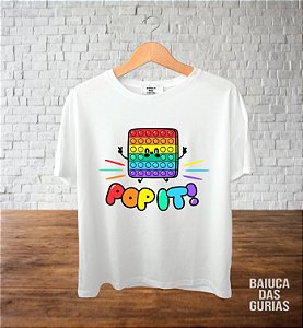 Camiseta Infantil Pop It - Bonequinho