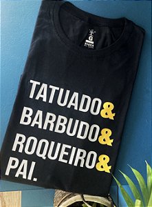 T-shirt Pai Tatuado & Barbudo