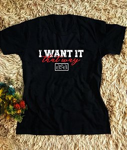Camiseta Backstreet Boys - I want it that way