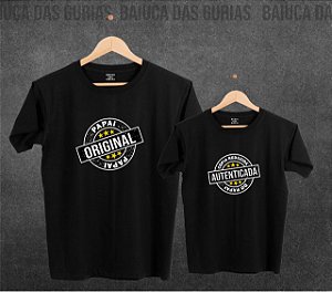 T-Shirt Pai/Filho - Papai original - Cópia autenticada