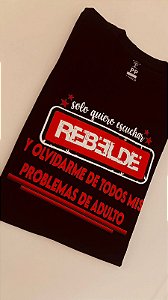 T-Shirt RBD - Solo quiero escuchar Rebelde