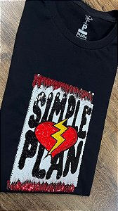 T-Shirt Simple Plan - Paetê