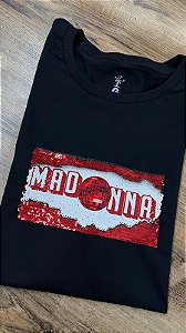 T-Shirt Madonna  - Paetê retangular