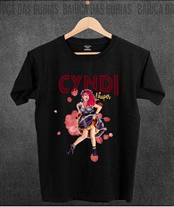 T-shirt Cyndi Lauper  (Manga com/sem paetê)