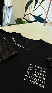 T-shirt Evidências (Manga com/sem paetê)