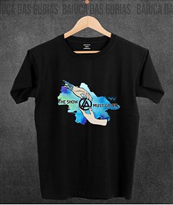 Camiseta Linkin Park -  The Show Must Go On (Manga com/sem paetê)