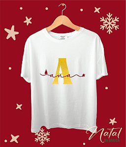 T-Shirt Natal com nome