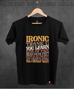 T-shirt Alanis Morissette - Retro frente (Manga com ou sem paetê)