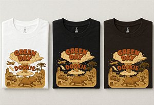 Camiseta Green Day - Dookie  (Manga com ou sem paetê)