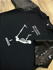 Camiseta Imagine Dragons - Bones  (Manga com ou sem paetê)