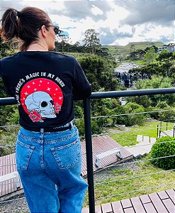 Camiseta Imagine Dragons - Bones  Old School (Manga com ou sem paetê)