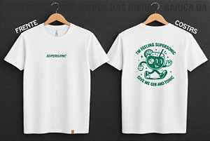 Camiseta Oasis - Supersonic (Frente e costas)